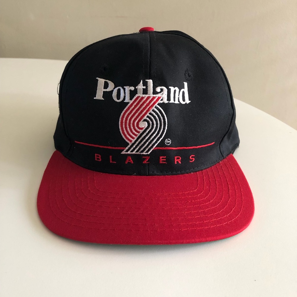 NWOT Portland Trail Blazers baseball cap black red hat men’s women’s logo